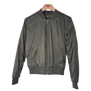 American Eagle Outfitters Olive Green Bomber Jacket Twilight Bella Swan Size XS